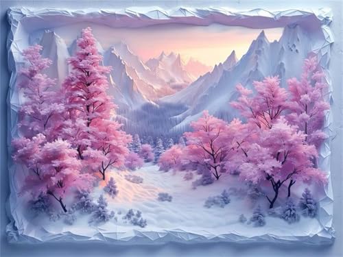 Puzzle 120 Teile,Puzzle für Erwachsene,EIN Herausforderndes Rätsel,Puzzles 120 Teile Erwachsene,Puzzlespiele Für Die Ganze Familie Geschenke,Rosa Baum Snow Berg Puzzle 120 Teile,Puzzle für Erwachsene,EIN Herausforderndes Rätsel,Puzzles 120 Teile Erwachsene,Puzzlespiele Für Die Ganze Familie Geschenke,Rosa Baum Snow Berg von Lituor
