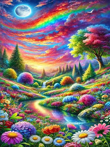 Puzzle 120 Teile EIN Herausforderndes Rätsel Pädagogisches Spielzeug Geschenke Klassische Bunte Wolkenblumen Puzzles Für Erwachsene,Jigsaw Puzzle für Die Ganze Familie 25x20 cm von Lituor