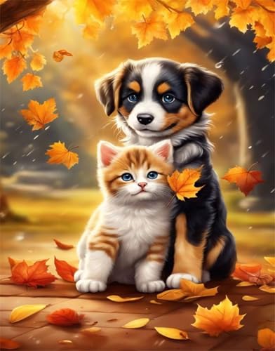 Puzzle 1200 Teile EIN Herausforderndes Rätsel Pädagogisches Spielzeug Geschenke Klassische Herbstblätter Tiere Puzzles Für Erwachsene,Jigsaw Puzzle für Die Ganze Familie 75x50 cm von Lituor