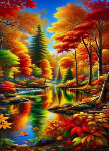 Puzzle 1200 Teile EIN Herausforderndes Rätsel Pädagogisches Spielzeug Geschenke Klassische Herbstwald Fluss Puzzles Für Erwachsene,Jigsaw Puzzle für Die Ganze Familie 75x50 cm Puzzle 1200 Teile EIN Herausforderndes Rätsel Pädagogisches Spielzeug Geschenke Klassische Herbstwald Fluss Puzzles Für Erwachsene,Jigsaw Puzzle für Die Ganze Familie 75x50 cm von Lituor