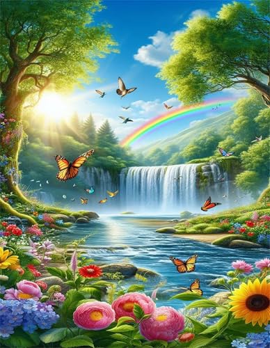 Puzzle 1200 Teile EIN Herausforderndes Rätsel Pädagogisches Spielzeug Geschenke Klassische Regenbogen-Wasserfall-Blume Puzzles Für Erwachsene,Jigsaw Puzzle für Die Ganze Familie 75x50 cm Puzzle 1200 Teile EIN Herausforderndes Rätsel Pädagogisches Spielzeug Geschenke Klassische Regenbogen-Wasserfall-Blume Puzzles Für Erwachsene,Jigsaw Puzzle für Die Ganze Familie 75x50 cm von Lituor