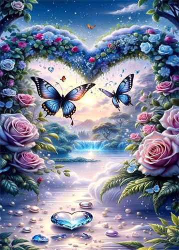 Puzzle 1200 Teile EIN Herausforderndes Rätsel Pädagogisches Spielzeug Geschenke Klassische Rosenherz Schmetterling Puzzles Für Erwachsene,Jigsaw Puzzle für Die Ganze Familie 75x50 cm Puzzle 1200 Teile EIN Herausforderndes Rätsel Pädagogisches Spielzeug Geschenke Klassische Rosenherz Schmetterling Puzzles Für Erwachsene,Jigsaw Puzzle für Die Ganze Familie 75x50 cm von Lituor