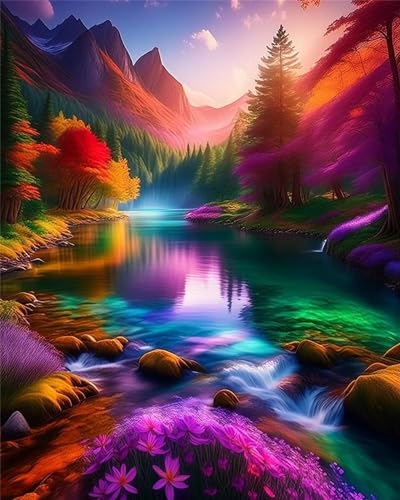 Puzzle 150 Teile,Puzzle für Erwachsene,EIN Herausforderndes Rätsel,Puzzles 150 Teile Erwachsene,Puzzlespiele Für Die Ganze Familie Geschenke,Farbenfrohe Naturlandschaft von Lituor