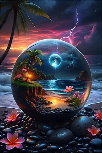 Puzzle 150 Teile,Puzzle für Erwachsene,EIN Herausforderndes Rätsel,Puzzles 150 Teile Erwachsene,Puzzlespiele Für Die Ganze Familie Geschenke,Kristallkugellandschaft von Lituor