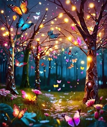 Puzzle 150 Teile,Puzzle für Erwachsene,EIN Herausforderndes Rätsel,Puzzles 150 Teile Erwachsene,Puzzlespiele Für Die Ganze Familie Geschenke,Sternenlichtwald-Schmetterling von Lituor