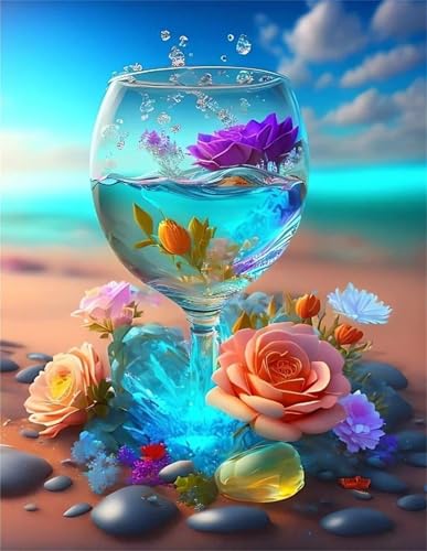 Puzzle 150 Teile,Puzzle für Erwachsene,EIN Herausforderndes Rätsel,Puzzles 150 Teile Erwachsene,Puzzlespiele Für Die Ganze Familie Geschenke,Strandblumentasse von Lituor