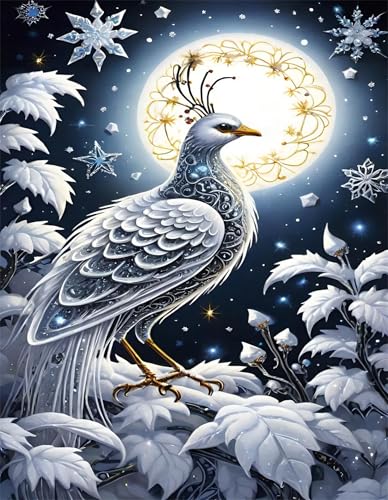 Puzzle 150 Teile,Puzzle für Erwachsene,EIN Herausforderndes Rätsel,Puzzles 150 Teile Erwachsene,Puzzlespiele Für Die Ganze Familie Geschenke,Wintermondvögel von Lituor