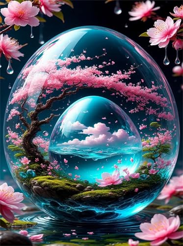 Puzzle 150 Teile EIN Herausforderndes Rätsel Pädagogisches Spielzeug Geschenke Klassische Kristallkugellandschaft Puzzles Für Erwachsene,Jigsaw Puzzle für Die Ganze Familie 35x25 cm von Lituor