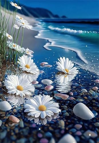 Puzzle 150 Teile EIN Herausforderndes Rätsel Pädagogisches Spielzeug Geschenke Klassische Strandgänseblümchen Puzzles Für Erwachsene,Jigsaw Puzzle für Die Ganze Familie 35x25 cm von Lituor