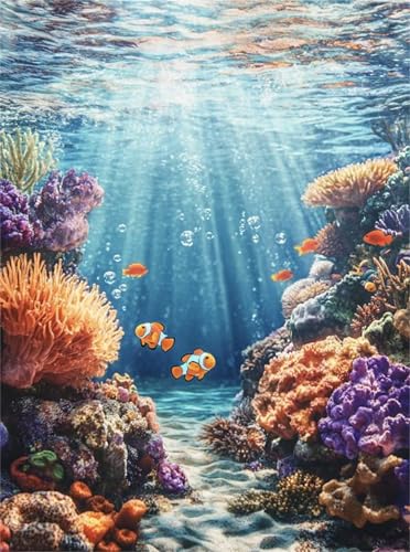 Puzzle 150 Teile EIN Herausforderndes Rätsel Pädagogisches Spielzeug Geschenke Klassische Unterwasser-Korallenlandschaft Puzzles Für Erwachsene,Jigsaw Puzzle für Die Ganze Familie 35x25 cm von Lituor