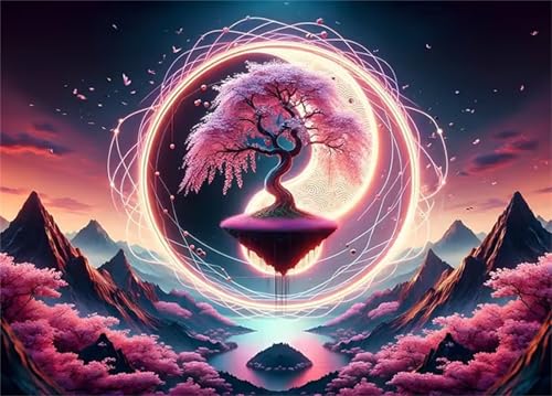 Puzzle 1500 Teile,Puzzle für Erwachsene,EIN Herausforderndes Rätsel,Puzzles 1500 Teile Erwachsene,Puzzlespiele Für Die Ganze Familie Geschenke,Landschaft Yin-Yang-Baum von Lituor