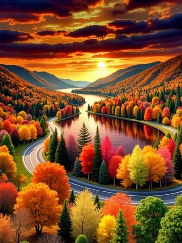 Puzzle 200 Teile EIN Herausforderndes Rätsel Pädagogisches Spielzeug Geschenke Klassische Herbstwald-Flussstraße Puzzles Für Erwachsene,Jigsaw Puzzle für Die Ganze Familie 35x25 cm Puzzle 200 Teile EIN Herausforderndes Rätsel Pädagogisches Spielzeug Geschenke Klassische Herbstwald-Flussstraße Puzzles Für Erwachsene,Jigsaw Puzzle für Die Ganze Familie 35x25 cm von Lituor