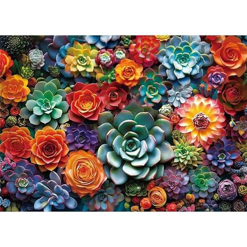 Puzzle 200 Teile EIN Herausforderndes Rätsel Pädagogisches Spielzeug Geschenke Klassische Saftige Blumen Puzzles Für Erwachsene,Jigsaw Puzzle für Die Ganze Familie 35x25 cm von Lituor