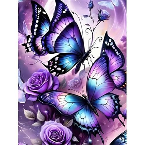 Puzzle 200 Teile EIN Herausforderndes Rätsel Pädagogisches Spielzeug Geschenke Klassische Schmetterlingsrosen Puzzles Für Erwachsene,Jigsaw Puzzle für Die Ganze Familie 35x25 cm von Lituor