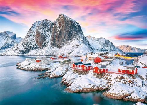 Puzzle 200 Teile EIN Herausforderndes Rätsel Pädagogisches Spielzeug Geschenke Klassische Verschneite Winterlandschaft Puzzles Für Erwachsene,Jigsaw Puzzle für Die Ganze Familie 35x25 cm von Lituor