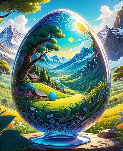 Puzzle 2000 Teile,Puzzle für Erwachsene,EIN Herausforderndes Rätsel,Puzzles 2000 Teile Erwachsene,Puzzlespiele Für Die Ganze Familie Geschenke,Kristall-Ei-Landschaft von Lituor