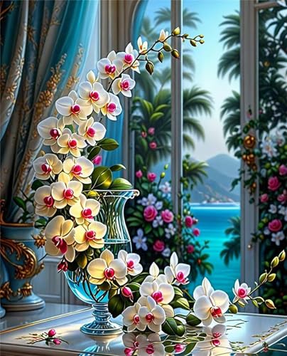 Puzzle 2000 Teile,Puzzle für Erwachsene,EIN Herausforderndes Rätsel,Puzzles 2000 Teile Erwachsene,Puzzlespiele Für Die Ganze Familie Geschenke,Wunderschöne Orchideenvase von Lituor
