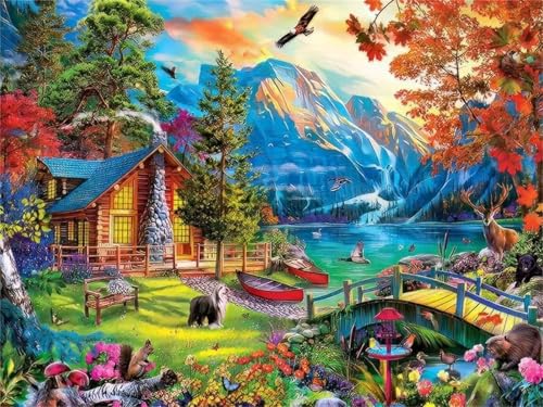 Puzzle 2000 Teile EIN Herausforderndes Rätsel Pädagogisches Spielzeug Geschenke Klassische Landschaft Landschaft Cottage Tiere Puzzles Für Erwachsene,Jigsaw Puzzle für Die Ganze Familie 100x70 cm Puzzle 2000 Teile EIN Herausforderndes Rätsel Pädagogisches Spielzeug Geschenke Klassische Landschaft Landschaft Cottage Tiere Puzzles Für Erwachsene,Jigsaw Puzzle für Die Ganze Familie 100x70 cm von Lituor