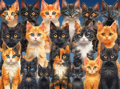 Puzzle 2000 Teile EIN Herausforderndes Rätsel Pädagogisches Spielzeug Geschenke Klassische Tierkatzen Puzzles Für Erwachsene,Jigsaw Puzzle für Die Ganze Familie 100x70 cm Puzzle 2000 Teile EIN Herausforderndes Rätsel Pädagogisches Spielzeug Geschenke Klassische Tierkatzen Puzzles Für Erwachsene,Jigsaw Puzzle für Die Ganze Familie 100x70 cm von Lituor