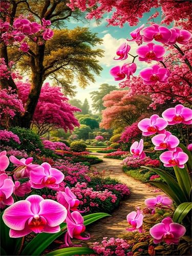 Puzzle 2000 Teile Erwachsene Garten Wald Blumen,Klassische Jigsaw Puzzles 100x70 cm,Geschicklichkeitsspiel für die Ganze Familie, Puzzle Farbenfrohes Legespiel Home Dekoration von Lituor