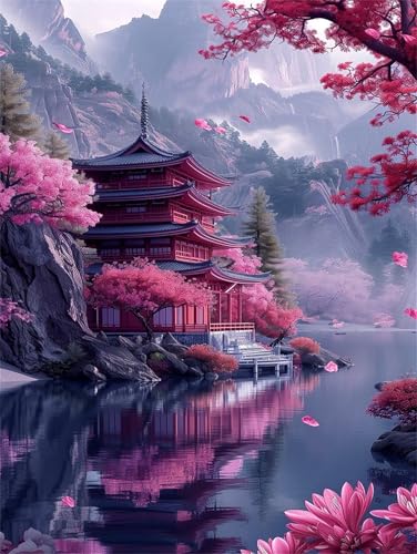 Puzzle 300 Teile,Puzzle für Erwachsene,EIN Herausforderndes Rätsel,Puzzles 300 Teile Erwachsene,Puzzlespiele Für Die Ganze Familie Geschenke,Landschaftsloft See von Lituor
