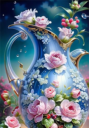 Puzzle 500 Teile,Puzzle für Erwachsene,EIN Herausforderndes Rätsel,Puzzles 500 Teile Erwachsene,Puzzlespiele Für Die Ganze Familie Geschenke,Blumenvase von Lituor