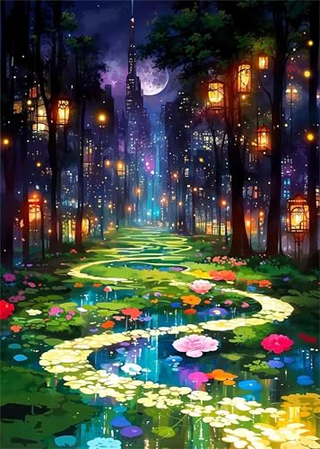 Puzzle 500 Teile,Puzzle für Erwachsene,EIN Herausforderndes Rätsel,Puzzles 500 Teile Erwachsene,Puzzlespiele Für Die Ganze Familie Geschenke,Traumstadtstraße von Lituor