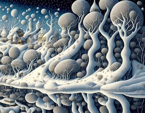 Puzzle 500 Teile EIN Herausforderndes Rätsel Pädagogisches Spielzeug Geschenke Klassische Abstraktes Baumhaus Puzzles Für Erwachsene,Jigsaw Puzzle für Die Ganze Familie 52x38 cm von Lituor