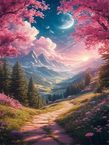 Puzzle 500 Teile EIN Herausforderndes Rätsel Pädagogisches Spielzeug Geschenke Klassische Bergfeldstraße Puzzles Für Erwachsene,Jigsaw Puzzle für Die Ganze Familie 52x38 cm von Lituor