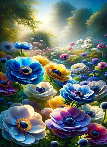 Puzzle 500 Teile EIN Herausforderndes Rätsel Pädagogisches Spielzeug Geschenke Klassische Bunte Waldblumen Puzzles Für Erwachsene,Jigsaw Puzzle für Die Ganze Familie 52x38 cm von Lituor