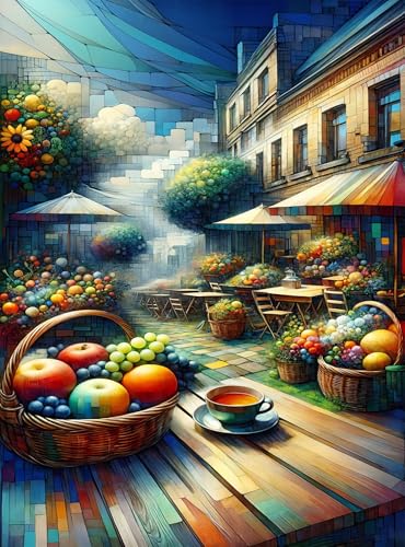 Puzzle 70 Teile,Puzzle für Erwachsene,EIN Herausforderndes Rätsel,Puzzles 70 Teile Erwachsene,Puzzlespiele Für Die Ganze Familie Geschenke,Abstrakter Obststand von Lituor