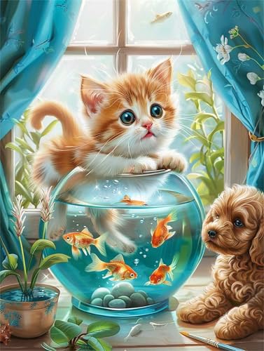 Puzzle 70 Teile,Puzzle für Erwachsene,EIN Herausforderndes Rätsel,Puzzles 70 Teile Erwachsene,Puzzlespiele Für Die Ganze Familie Geschenke,Katze Hund Tiere von Lituor