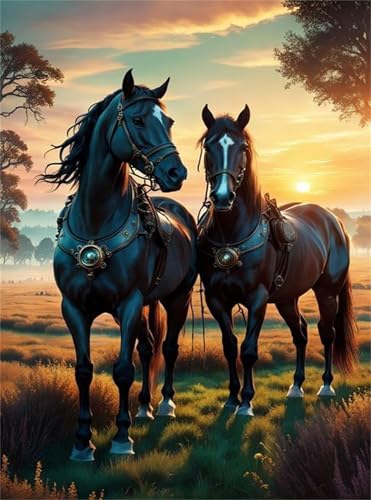 Puzzle 70 Teile,Puzzle für Erwachsene,EIN Herausforderndes Rätsel,Puzzles 70 Teile Erwachsene,Puzzlespiele Für Die Ganze Familie Geschenke,Landschaft Feld Pferde von Lituor