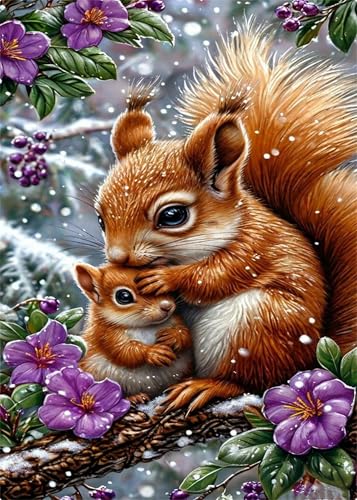 Puzzle 70 Teile,Puzzle für Erwachsene,EIN Herausforderndes Rätsel,Puzzles 70 Teile Erwachsene,Puzzlespiele Für Die Ganze Familie Geschenke,Winterblumen-Eichhörnchen Puzzle 70 Teile,Puzzle für Erwachsene,EIN Herausforderndes Rätsel,Puzzles 70 Teile Erwachsene,Puzzlespiele Für Die Ganze Familie Geschenke,Winterblumen-Eichhörnchen von Lituor