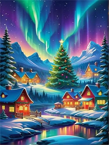 Puzzle 700 Teile,Puzzle für Erwachsene,EIN Herausforderndes Rätsel,Puzzles 700 Teile Erwachsene,Puzzlespiele Für Die Ganze Familie Geschenke,Ländliche Aurora-Landschaft von Lituor