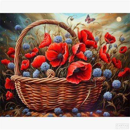 Puzzle 700 Teile,Puzzle für Erwachsene,EIN Herausforderndes Rätsel,Puzzles 700 Teile Erwachsene,Puzzlespiele Für Die Ganze Familie Geschenke,Mohnkorb von Lituor
