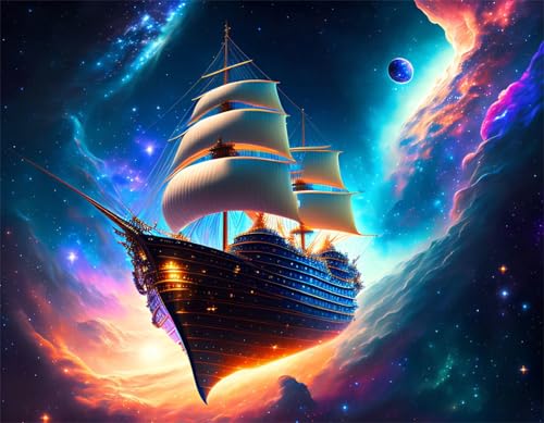 Puzzle 700 Teile,Puzzle für Erwachsene,EIN Herausforderndes Rätsel,Puzzles 700 Teile Erwachsene,Puzzlespiele Für Die Ganze Familie Geschenke,Traum-Weltraum-Segelboot von Lituor