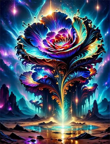 Puzzle 700 Teile EIN Herausforderndes Rätsel Pädagogisches Spielzeug Geschenke Klassische Fantastische Landschaft Blumen Puzzles Für Erwachsene,Jigsaw Puzzle für Die Ganze Familie 52x38 cm von Lituor