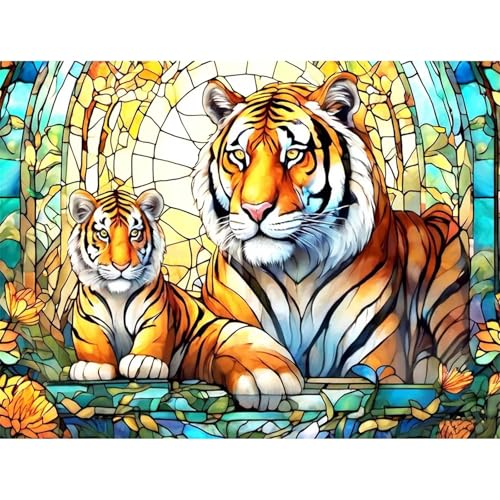 Puzzle 700 Teile EIN Herausforderndes Rätsel Pädagogisches Spielzeug Geschenke Klassische Glastiger Puzzles Für Erwachsene,Jigsaw Puzzle für Die Ganze Familie 52x38 cm von Lituor