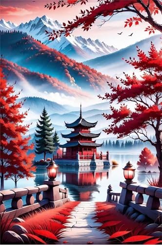 Puzzle 700 Teile EIN Herausforderndes Rätsel Pädagogisches Spielzeug Geschenke Klassische Japanisches Landschaftsloft Puzzles Für Erwachsene,Jigsaw Puzzle für Die Ganze Familie 52x38 cm von Lituor