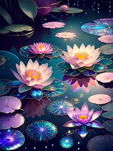 Puzzle 700 Teile EIN Herausforderndes Rätsel Pädagogisches Spielzeug Geschenke Klassische Teichlotus Puzzles Für Erwachsene,Jigsaw Puzzle für Die Ganze Familie 52x38 cm von Lituor
