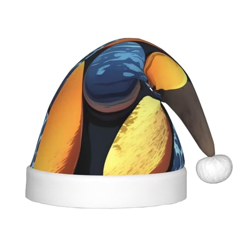 Gelbe Kieselsteine, Weihnachtsmütze, Unisex, Plüsch, klassisch, Weihnachtsmannmütze, für Neujahr, Festliches Partyzubehör von LiuMng