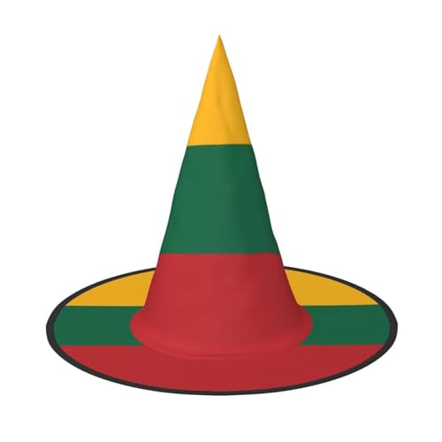 Halloween-Hexenhüte für Frauen – 2 Stück Flagge von Litauen, Zauberer-Kostümkappe, für Urlaub, Party, Accessoire, Kopfbedeckung Halloween-Hexenhüte für Frauen – 2 Stück Flagge von Litauen, Zauberer-Kostümkappe, für Urlaub, Party, Accessoire, Kopfbedeckung von LiuMng
