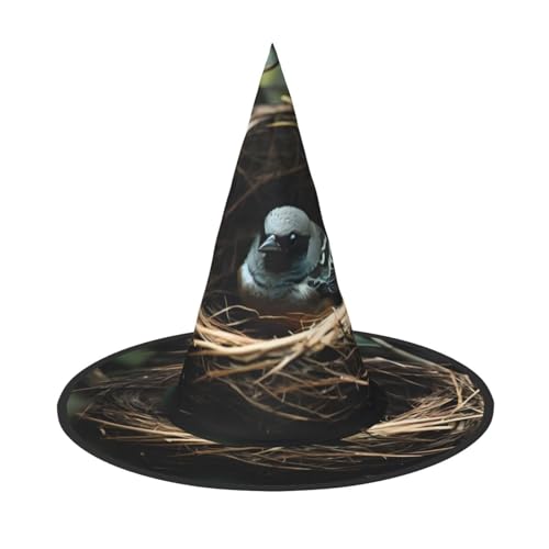 Halloween-Hexenhüte für Frauen – 2 Stück kleines Vogelnest, Zauberer-Kostüm, Mütze, für Urlaub, Party, Accessoire, Kopfbedeckung Halloween-Hexenhüte für Frauen – 2 Stück kleines Vogelnest, Zauberer-Kostüm, Mütze, für Urlaub, Party, Accessoire, Kopfbedeckung von LiuMng