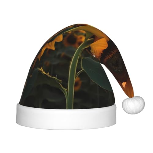 LiuMng Bauernhof Sonnenblume Weihnachtsmütze, Unisex Plüsch Klassische Weihnachtsmann Hut/Weich Bequem für Neujahr Festliche Party Supplies LiuMng Bauernhof Sonnenblume Weihnachtsmütze, Unisex Plüsch Klassische Weihnachtsmann Hut/Weich Bequem für Neujahr Festliche Party Supplies von LiuMng