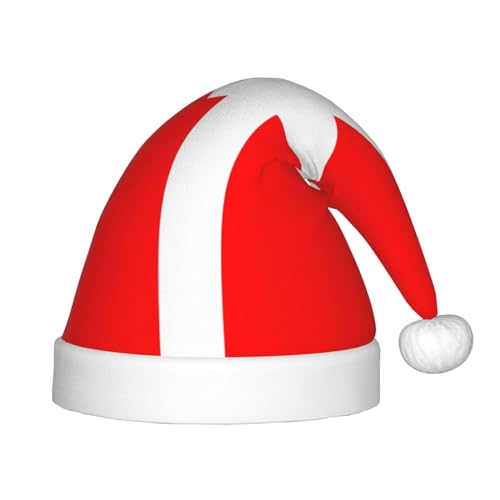 LiuMng Dänemark Dänische Flagge Weihnachtsmütze, Unisex Klassische Weihnachtsmannmütze/Weich Bequem für Neujahr Festliche Party LiuMng Dänemark Dänische Flagge Weihnachtsmütze, Unisex Klassische Weihnachtsmannmütze/Weich Bequem für Neujahr Festliche Party von LiuMng