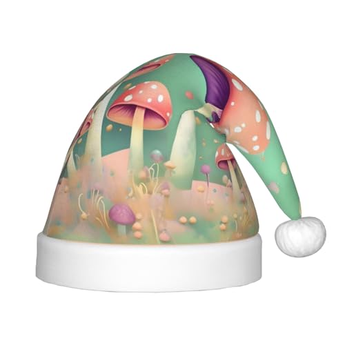LiuMng Dream Mushroom Christmas Hat, Unisex Plüsch Classic Santa Claus Hat/Soft Comfortable for New Year Festive Party Supplies LiuMng Dream Mushroom Christmas Hat, Unisex Plüsch Classic Santa Claus Hat/Soft Comfortable for New Year Festive Party Supplies von LiuMng