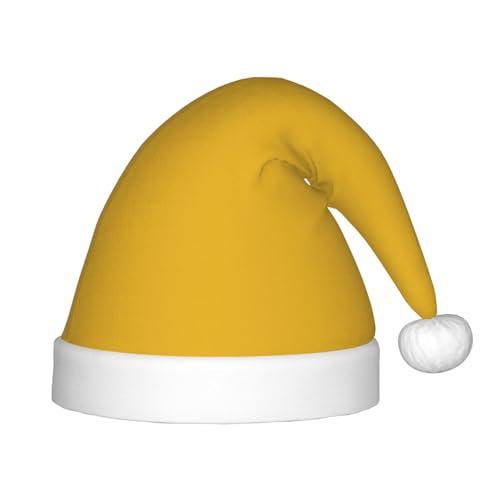 LiuMng Einfarbige, goldfarbene Weihnachtsmütze, Unisex, klassisch, Weihnachtsmannmütze, weich, bequem, für Neujahrspartys LiuMng Einfarbige, goldfarbene Weihnachtsmütze, Unisex, klassisch, Weihnachtsmannmütze, weich, bequem, für Neujahrspartys von LiuMng