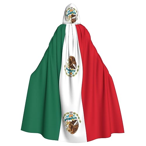 LiuMng Flagge von Mexiko Unisex Kapuzenumhang – voller langer Umhang für Halloween, Cosplay, Kostüme und Zauberer Rollenspiele LiuMng Flagge von Mexiko Unisex Kapuzenumhang – voller langer Umhang für Halloween, Cosplay, Kostüme und Zauberer Rollenspiele von LiuMng
