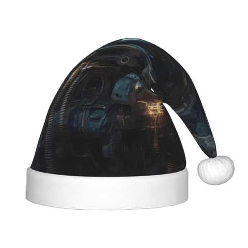 LiuMng Future Roboter Weihnachtsmütze, Unisex Plüsch Klassische Weihnachtsmann Hut/Weich Bequem für Neujahr Festliche Party Supplies LiuMng Future Roboter Weihnachtsmütze, Unisex Plüsch Klassische Weihnachtsmann Hut/Weich Bequem für Neujahr Festliche Party Supplies von LiuMng